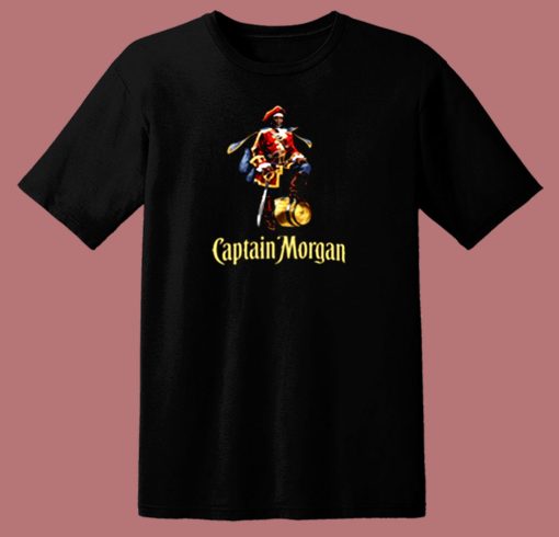 Captain Morgan Freeman 80s T Shirt