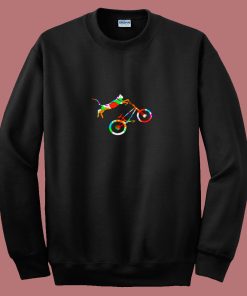 Cat Bike 80s Sweatshirt