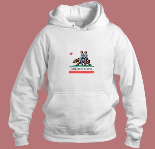 Cheech And Chong California Republic Flag Aesthetic Hoodie Style