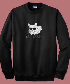 Chinchillin Swag Funny Parody 80s Sweatshirt