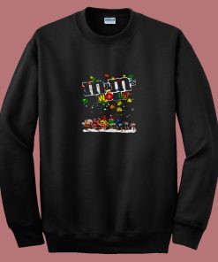 Christmas Lights M And Ms World Cartoon 80s Sweatshirt