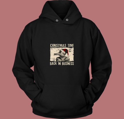 Christmas Time Back In Business Plague Doctor 80s Hoodie