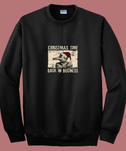 Christmas Time Back In Business Plague Doctor 80s Sweatshirt