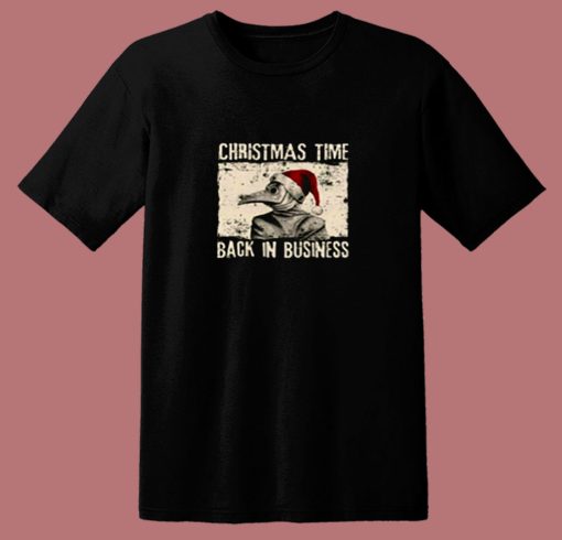 Christmas Time Back In Business Plague Doctor 80s T Shirt