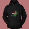 Christmas Tree T Rex Funny Parody 80s Hoodie