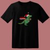 Christmas Tree T Rex Funny Parody 80s T Shirt