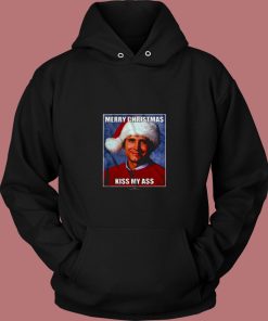 Clark Griswold Kiss My Ass Christmas 80s Hoodie