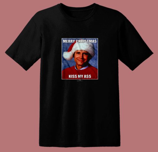 Clark Griswold Kiss My Ass Christmas 80s T Shirt