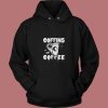 Coffins And Coffee Gothic 80s Hoodie