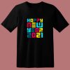 Colorful Futuristic Happy New Year 80s T Shirt