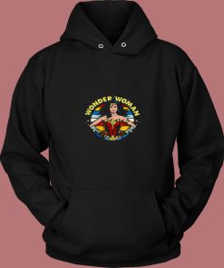 Colorful Pose Wonder Woman 80s Hoodie