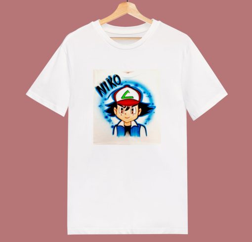 Cool Ash Ketchum Airbrushed Unisex 80s T Shirt