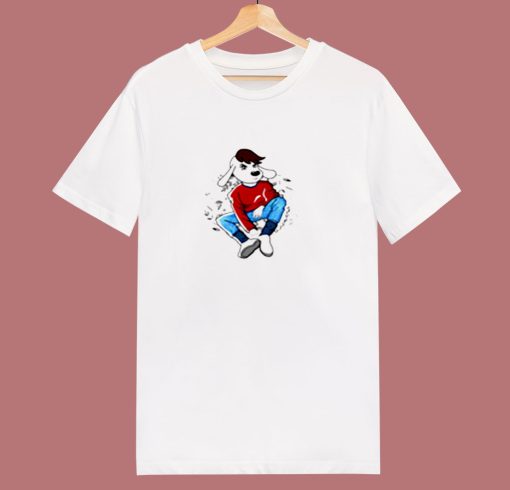 Cool Cartoon Dog 80s T Shirt