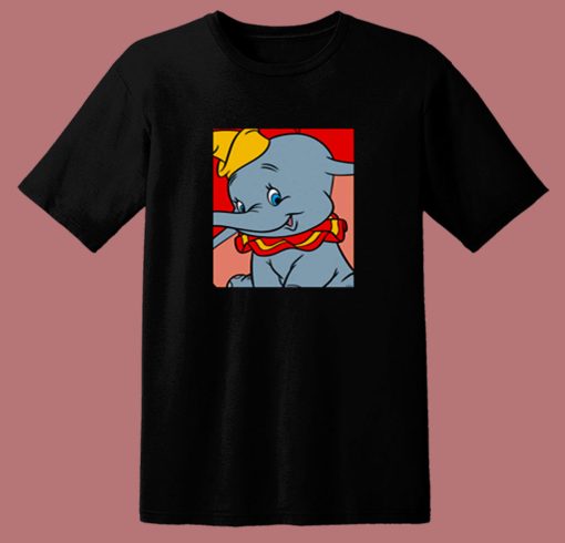 Cute Disney Dumbo Portrait 80s T Shirt