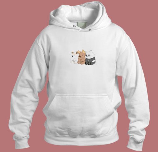 Cute Three Bear Aesthetic Hoodie Style