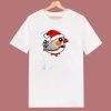 Cute Zebra Finch As Santa Claus 80s T Shirt