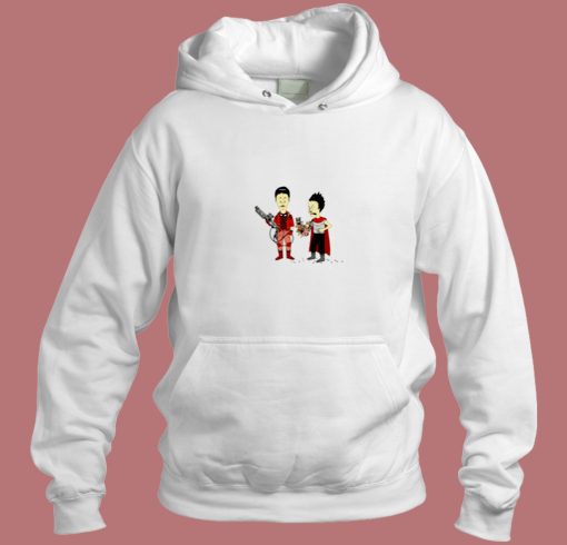 Cyberpunk Beavis And Butthead X Akira Aesthetic Hoodie Style