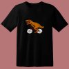 Cycling Dinosaur T Rex Riding Road Bike Mtb 80s T Shirt