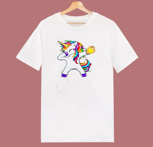 Dabbing Unicorn 80s T Shirt