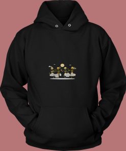 Dancing Skeletons Grunge 80s Hoodie