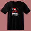 Deadpool Christmas Sshh No One Knows 80s T Shirt