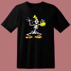 Disney Goofy Skeleton Halloween 80s T Shirt