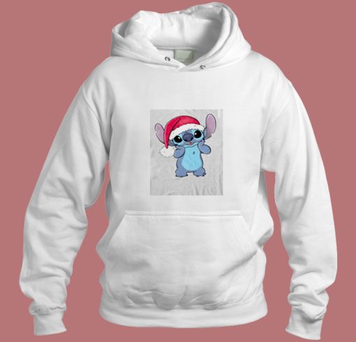 Disney Lilo Stitch Christmas Santa Hat Aesthetic Hoodie Style