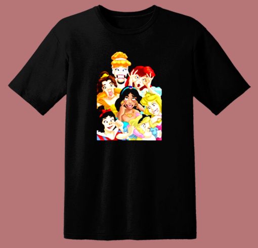 Disney Princess Funny Cover Cinderella Cute 80s T Shirt