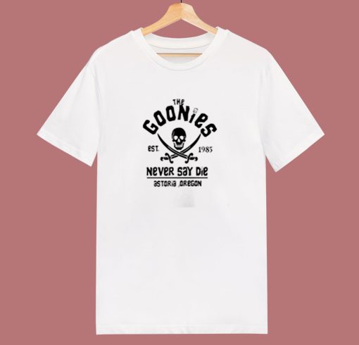 Distressed The Goonies Never Say Die 80s T Shirt