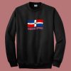 Dominican Republic Flag Distressed Pride 80s Sweatshirt