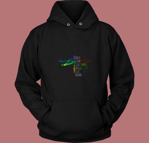 Dragonfly Quote 80s Hoodie