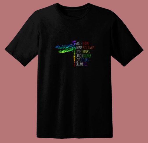 Dragonfly Quote 80s T Shirt