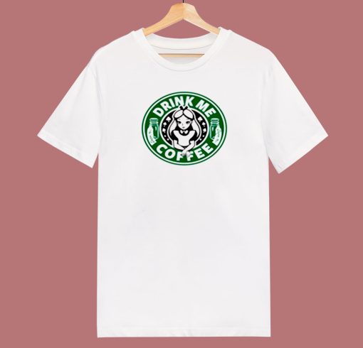 Drink Me Coffee 80s T Shirt