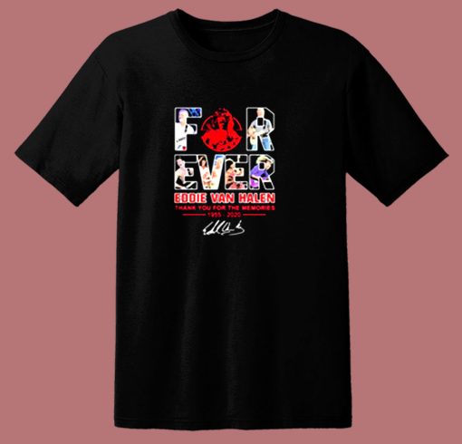 Eddie Van Halen Thank You For The Memories 80s T Shirt