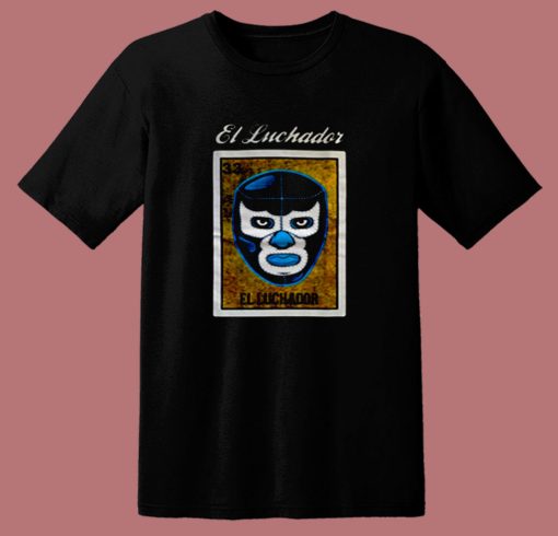 El Luchador Loteria Mexican Bingo 80s T Shirt