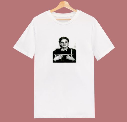 Elvis Presley Mugshot King Rock And Roll 80s T Shirt