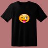 Emoticon Tongue Out Emoji With Winking Eye Smiley 80s T Shirt