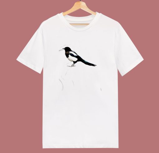 Eurasian Magpie Bird 80s T Shirt