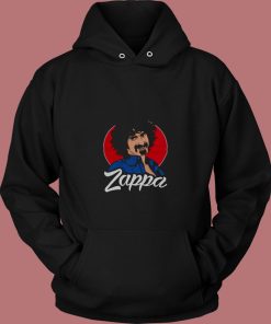 Frank Zappa Illustration Rock Musician Mothers Of Invention 80s Hoodie