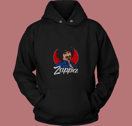 Frank Zappa Illustration Rock Musician Mothers Of Invention 80s Hoodie