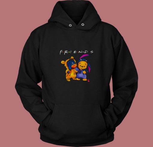 Friends Pooh And Eeyore 80s Hoodie