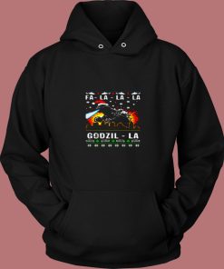 Funny Falalala Godzilla Christmas 80s Hoodie