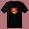 Funny Metallica Sun Skull 80s T Shirt