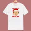 Funny Old Saint Nick Santa Christmas 80s T Shirt