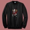 Funny Santa Samurai Christmas 80s Sweatshirt