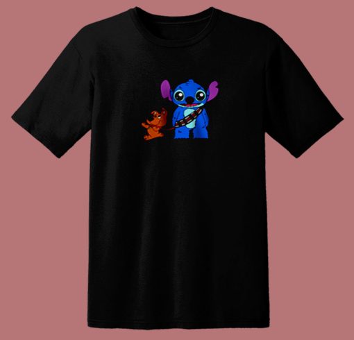 Funny Scooby Doo And Stitch Friend 80s T Shirt