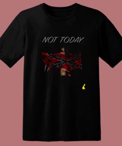 Girl Confederate Flag Not Today Shirt 80s T Shirt