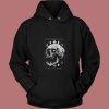 Gothic Skull Moon Phases 80s Hoodie