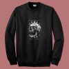Gothic Skull Moon Phases 80s Sweatshirt