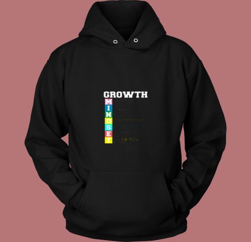 Growth New Mindset And Resolution 80s Hoodie